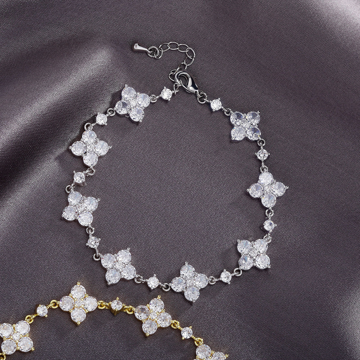 Bracelet Fleur Zircon Luxe