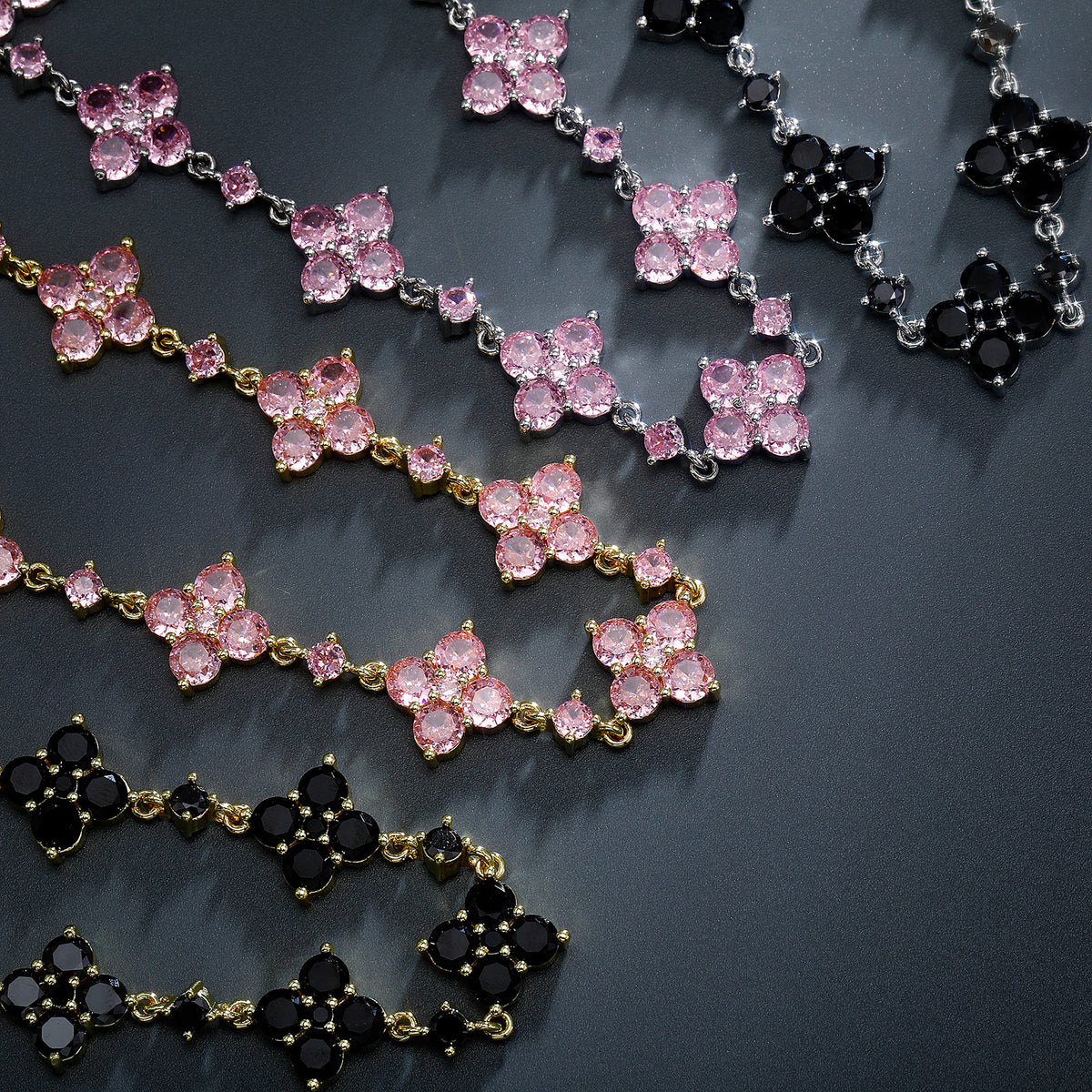 Bracelet Fleur Zircon Luxe